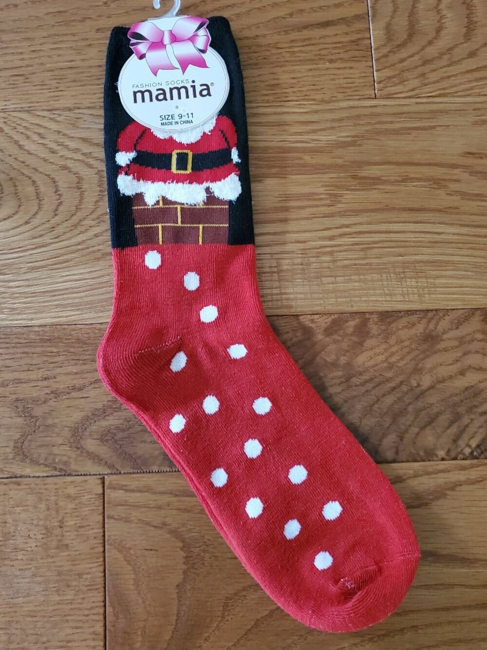 2 for $15 | Santa in a Chimney Christmas Socks | Christmas Socks